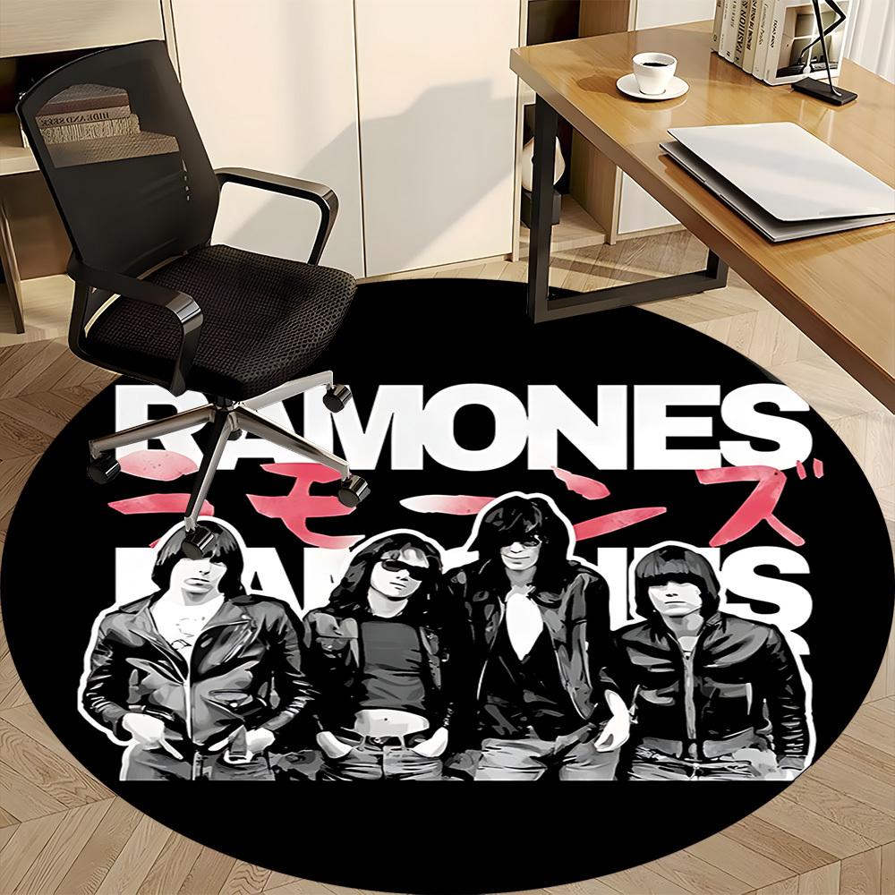 1PC Ramones Office Round Area Rug, Indoor Mat Suitable For Office, Under Office Chairs Bedroom Living Room Home Decor DT1212051