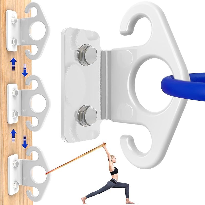 Настенный анкер для фитнес-резинки Анкер для фитнес-резинки Крючки для фитнес-резинки Настенное крепление для фитнес-резинки Тренажерный зал Аксессуары для тренажерного зала Упражнения Whiite（3pcs）