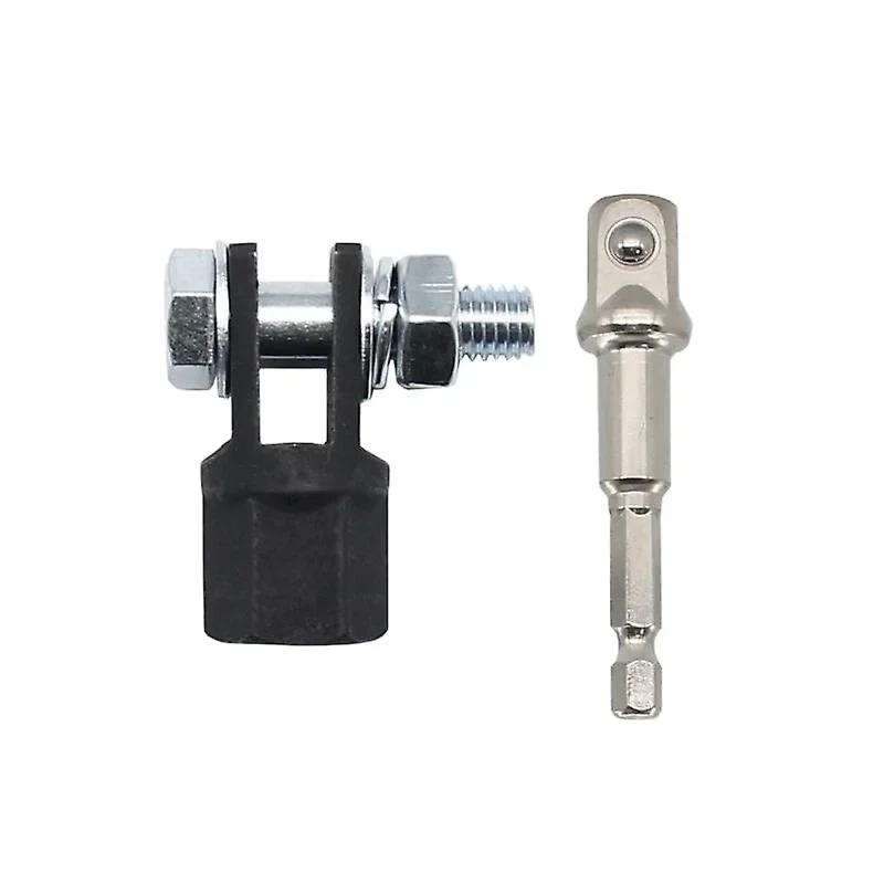 1/2 Inch Scissor Jack Adapter Chrome Vanadium Steel Adapter Wrench Tool Automotive Jack Drill Adapters for Impact Drills Socket