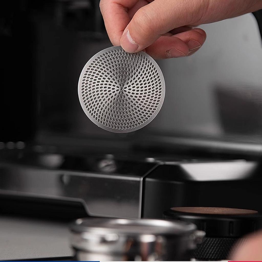 Practical 51/58.5mm Coffee Strainer Double Mesh Coffee Filter for Rich Aroma and Taste in Home Kitchens or Cafes