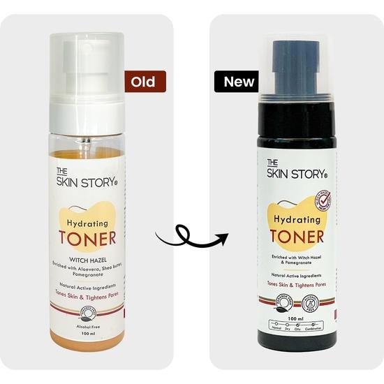 The Skin Story Tonico Idratante e Minimizzante i Pori 100ml con Amamelide, Melograno e Aloe Vera per Ottenere una Pelle Impeccabile, Glassy, Più Liscia