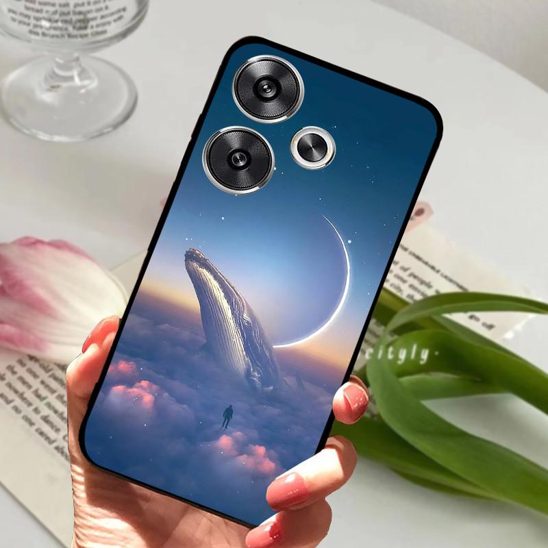 For POCO F6 Pro 5G Case POCOF6 Shockproof Soft TPU Silicone Phone Cover For Xiaomi POCO F6 Pro Capa F 6 Cartoon Matte Bumper