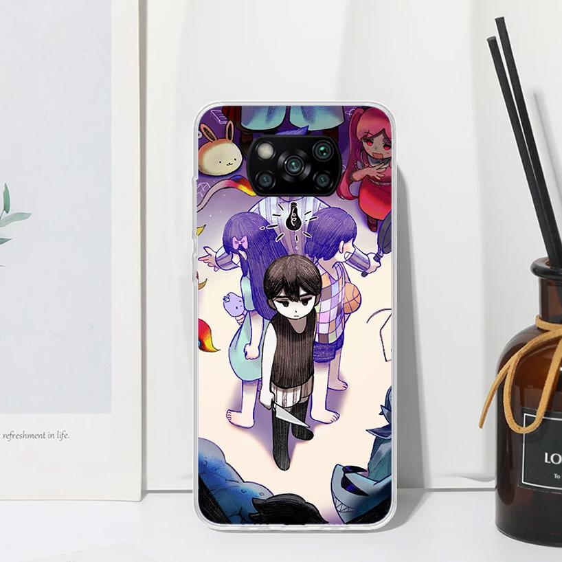 Game O-Omori Cartoon Phone Case For Xiaomi Poco X7 X6 X5 M7 M8 Pro F7 Ultra Redmi 15C 15 13C 13 12C 12 10 10C 10A Art Fundas Poc