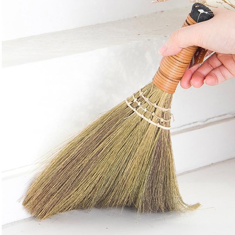 Kitchen Cleaning Broom Household Brooms Office Table Dust Brush Duster Straw Manual Miscanthus Tabletop Child Outdoor