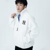 MLB Velvet Jackets Unisex Ivory Stand Collar Moderate 3AJPF2916-50IVS