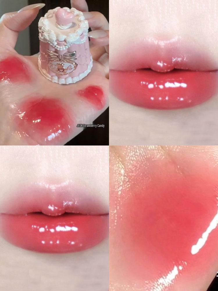 Sweetheart kleiner Bär Film-bildendes Lippen-Gelee-Glasur-Set - Erfrischender, nicht klebriger Glanz für sofortige Glas-ähnliche Lippen.