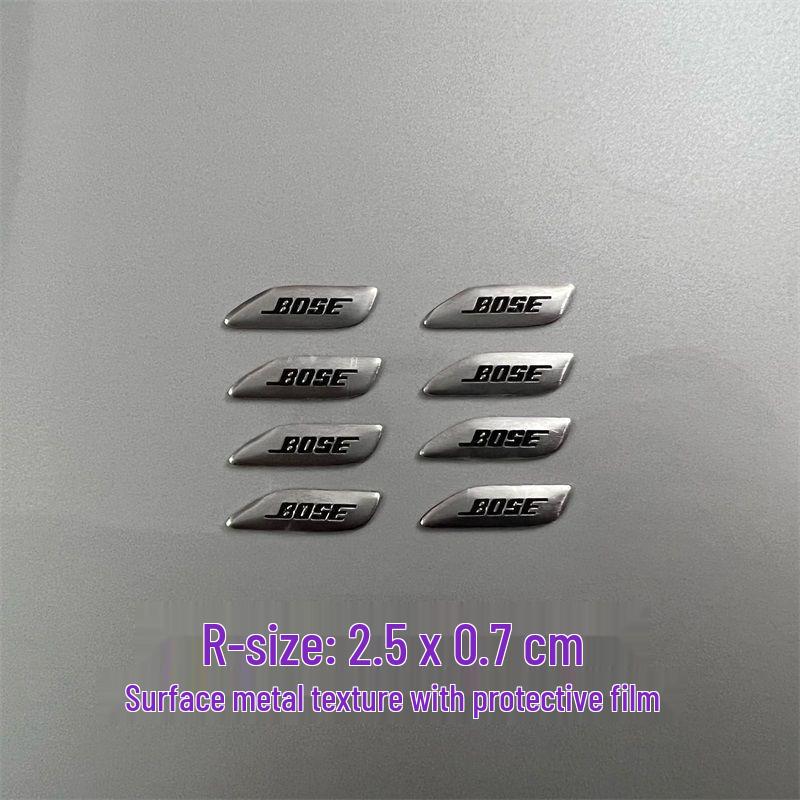 Dekorative Metallaufkleber für Auto-Audio-Lautsprecher von Bose, Harman Kardon, JBL.
