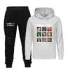 5405 Fashion Casual Kids Boys Girls Dandy World Printed Long Sleeves Hoodies Trousers Clothes Set