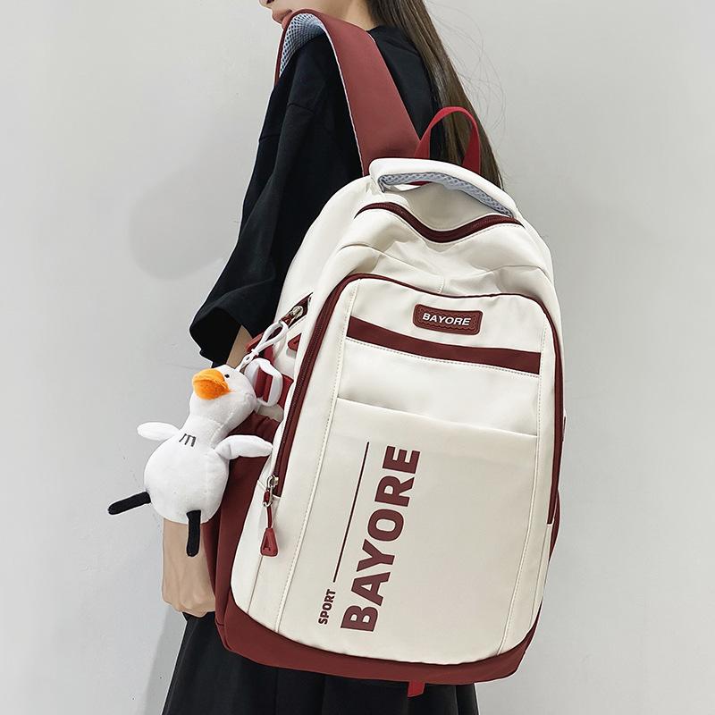 School Bag Children Elementary School Girls Junior High School High School Students College Students Alphabet Backpack