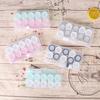5 Pairs Contact Lens Case Cosmetic Contact Storage Box With Bottle And Tweezers