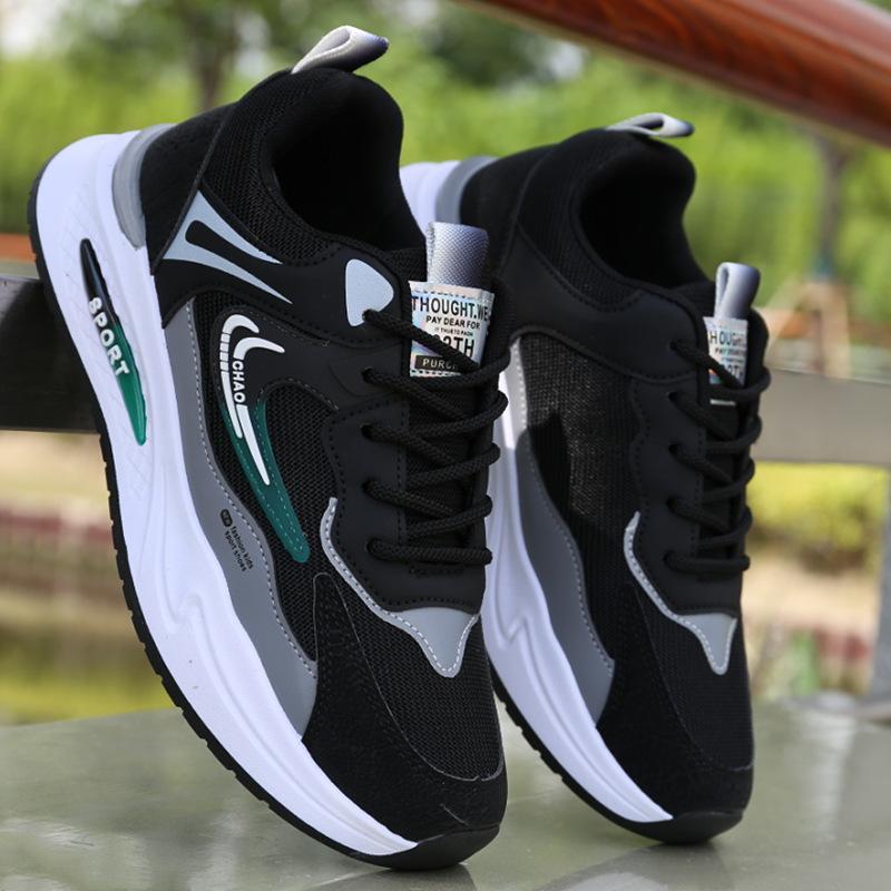Herrenschuhe neue Herbstschuhe Herren Trend vielseitige Mesh-Schuhe Herren Sportschuhe rutschfest und verschleißfest weich besohlt Freizeitschuhe