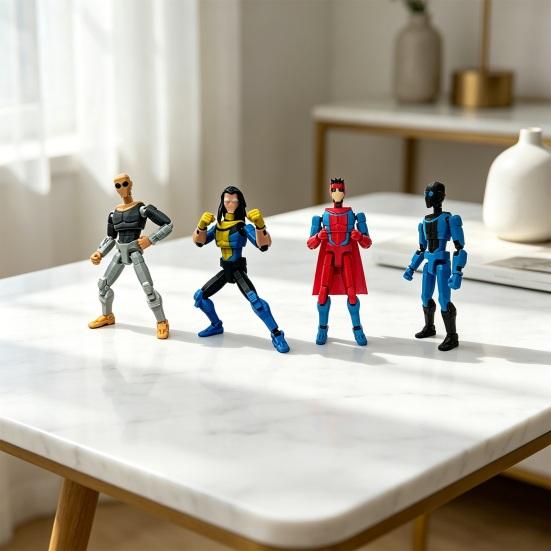 Action Figure Exquisite with Flexible Joints Fully Articulated Model Desktop Display Collectible Gift for Fans