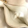 CHANEL vintage Matelasse Quilted Logo Double Chain Shoulder Bag Leather White