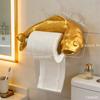Wall-Mounted Toilet Paper Roll Holder Golden Carp Tissue Paper Shelf Napkin Storage Rack  Kitchen