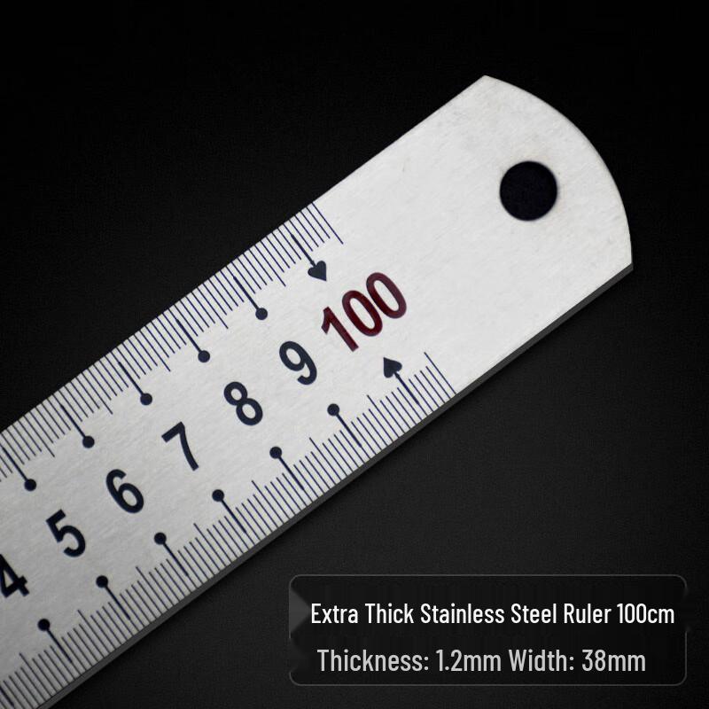 Fanxing 100cm Stainless Steel Ruler 5-Pack