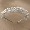 French Retro Pearl Headband Hand-wound Heavy Work Beaded Wedding Birthday Party All-matching Temperament Headwear