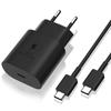 Chargeur USB-C 25W - E.F.CONNECTION - Câble USB-C 1M - Charge rapide - Compatible Google Pixel 9/8/7