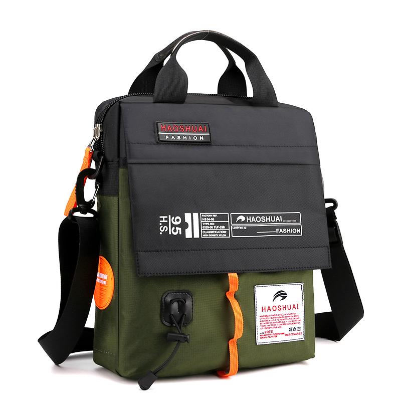 Vintage Trends Men's Bag High Quality Nylon Man Messenger Bag Crossbody Bags Top-Handle Design Men's Handbag Shoulder Bag SAC