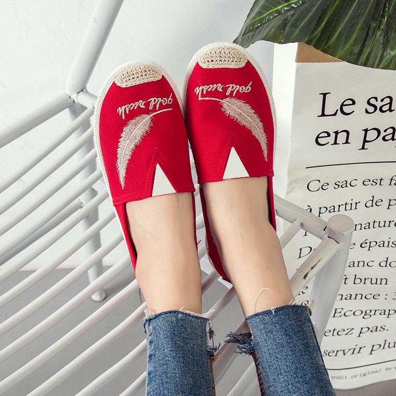 Plus Dimensioni Ricamo Donne Scarpe Locassine Casual Slip su Scarpe Donna  Espadrillas Tela di Canapa acquista in modo economico — spedizione  gratuita, recensioni reali con foto — Joom