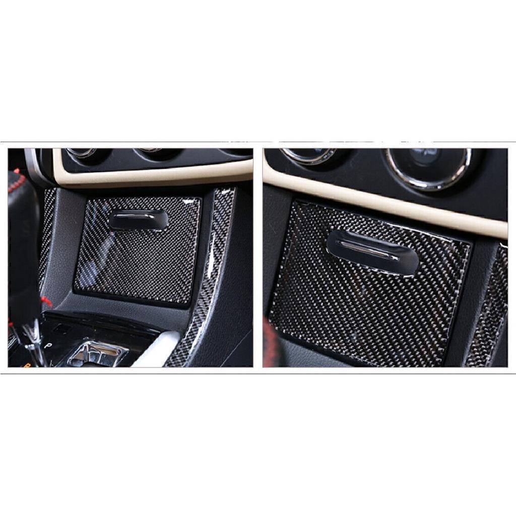 For Toyota Corolla 14-16 17-19 Real Carbon Fiber Console Storage Box Cover Trim