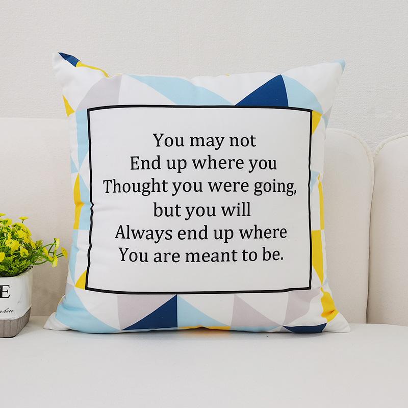 

Nordic-style Living Room Pillowcase, Modern and Simple Ins Printed Fresh Sofa Pillow Cover Without Pillow Core single-sided 45 * 45cm