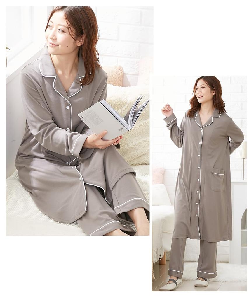 Nissen Maternity and Postpartum Nursing Comfortable Smooth Maternity Maternity Size L Loungewear/Pajamas [Pre- Wear] Cut-and-sew Material!