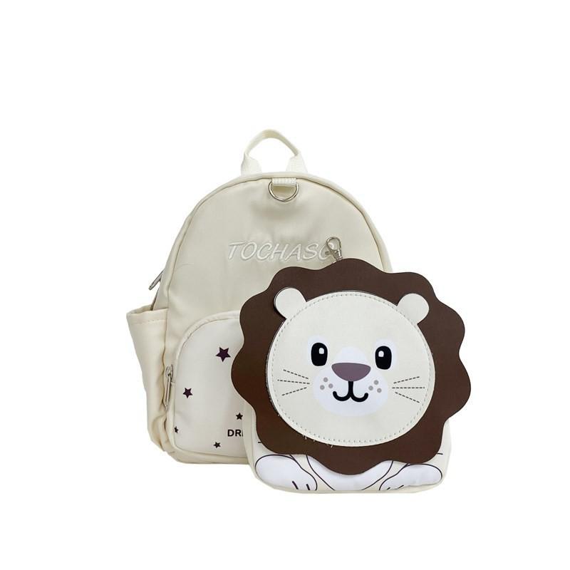 Cute Animal Pattern Childrens School Bag Lightweight Spinal Protection For Kindergarten