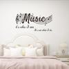 Pvc Music Notes Wall Stickers Quotes Sayings Words Wall Decals For Living Room Bedroom Sofa Tv Background Wall Decor