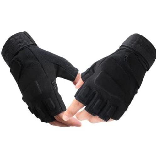 A favorite among snipers and riders! Tactical Fingerless Gloves, Black, Size M, for Airsoft, Airsoft, Motorcycles, and Outdoor Activities