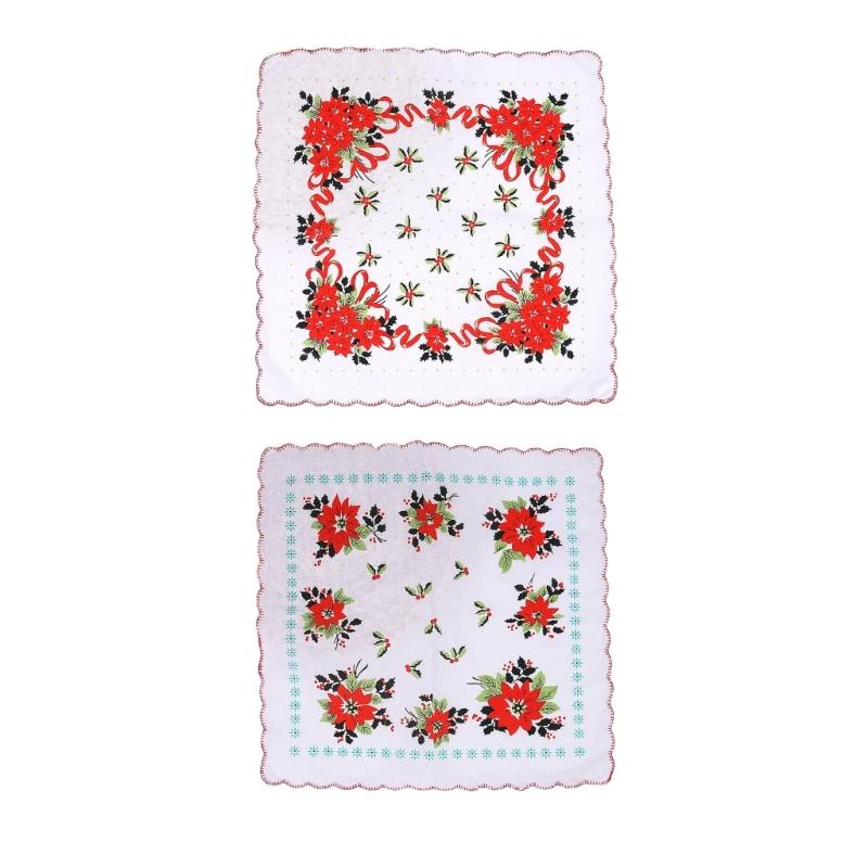 Soft Printed Cotton Handkerchief For Women and Girls Quick Drying Multipurpose Accessory Floral Handkerchiefs