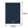 KOKUYO Note Soft Ring Notebook Natural 80 Sheets A5 A-lined Navy Blue Su-SV638A-DB