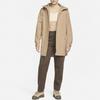 Nike Dames Logo Geweven Parka Jas met Capuchon Bruin DM6246-200