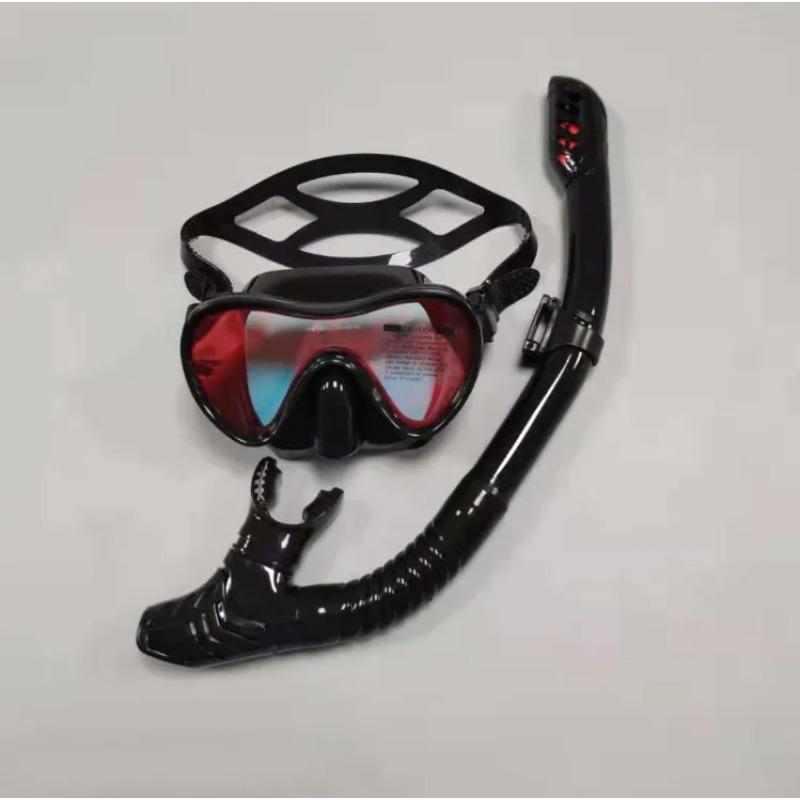 Diving Mirror Breathing Tube Set for Men and Women New Adult Large Frame Silicone Face Mirror Swimming and Diving Mask