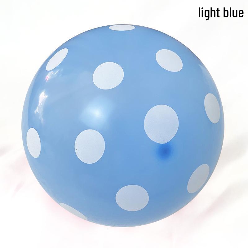 12-Inch Thickened Polka Dot Latex Balloons for Birthday, Party, Wedding, Room Decorations in Candy Colors.