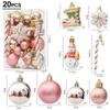 29/20Pcs Candy Cane Pine Cone Christmas Tree Balls Hanging Christmas Pendant  New Year