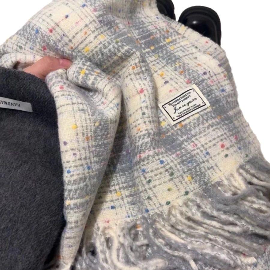 Autumn and Winter Korean Scarf Women's New Fashion Versatile Warm Scarf Holiday Gift for Students and Couples