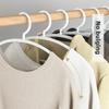 10pcs Seamless Hanger Is Non-deformable, Non-slip and Shoulder-free, Which Is Very Suitable for Drying and Storing Clothes In The Wardrobe.