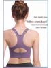 Dambekläder Högintensiv Justerbar Sport-BH med Dragkedja fram och Stötdämpning