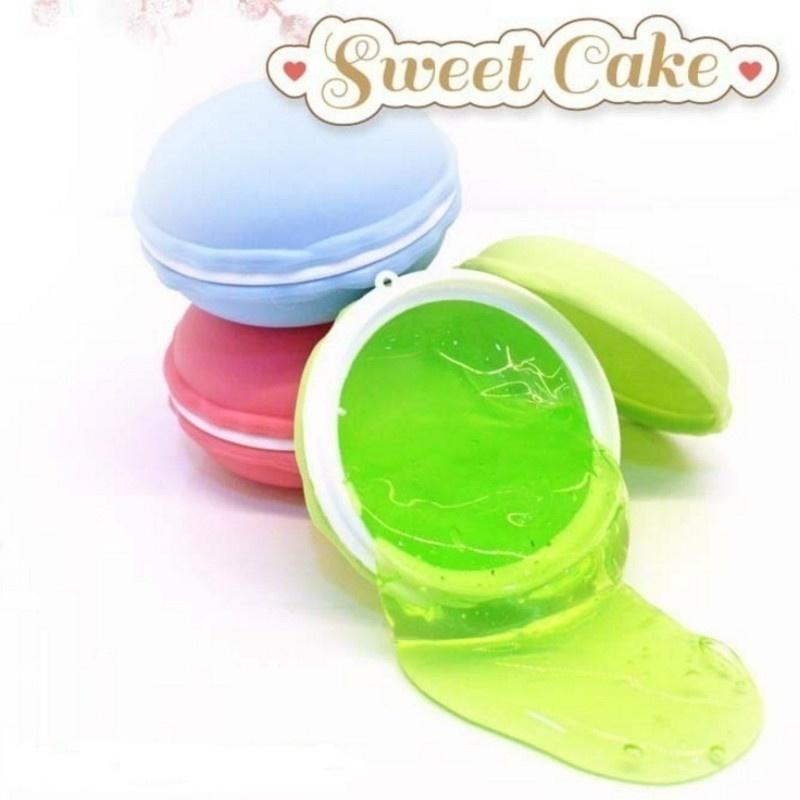 Ny Mote Slime Macaron Sett Geléleke Krystallleire Myk Klem Puddingleke for Barns Utdanning