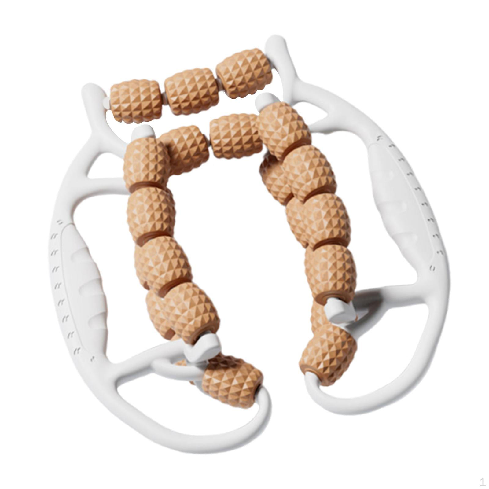 

Массажный ролик для ног Круглый зажим Инструмент для глубоких тканей мышц для фитнеса кофейный