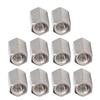 10PCS Hex Coupling Nuts 304 Stainless Steel Long Rod Coarse Hex Connection Nut M10 Thread