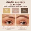 Ocheal 3Color Eyebrow Powder Black Brown Lift Eyebrow Professional Waterproof Cosmetic Eye Shadow Palette with Brush