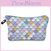 Cross-border New Fish Scale Cosmetic Bag Wholesale European And American Style Embossed Mermaid Scale Makeup Bag