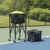 Tennis Ball Pickup Cart Compact with Wheels Sturdy for Coaches