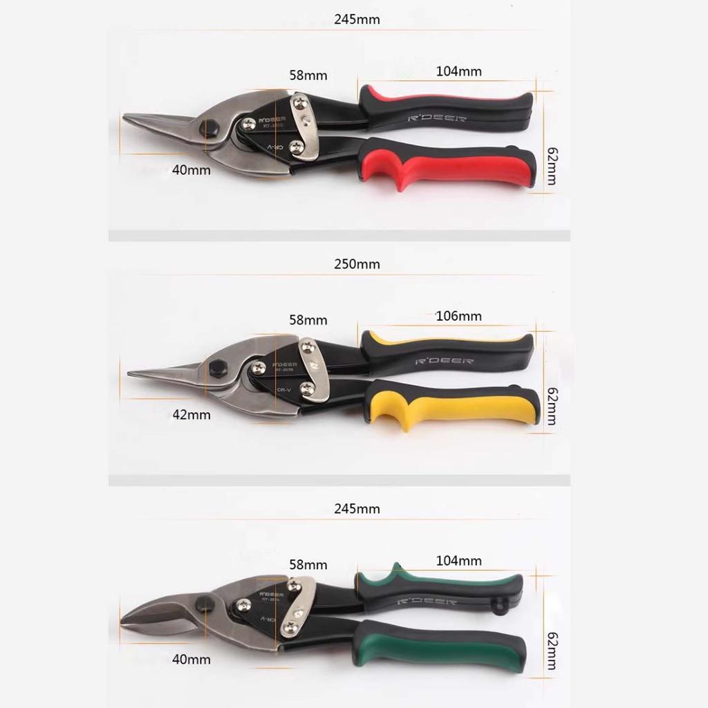 Industrial Grade Metal Sheet Aviation Scissors, Multifunctional Wire Mesh Stainless Steel Tin Cutting Shears