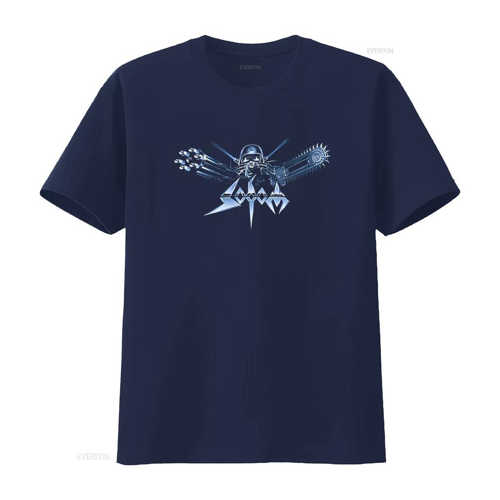 Sodom Knarrenheinz Logo T Shirt for Men Heavy Metal Band Design High Quality Print Vintage Washed Stretched