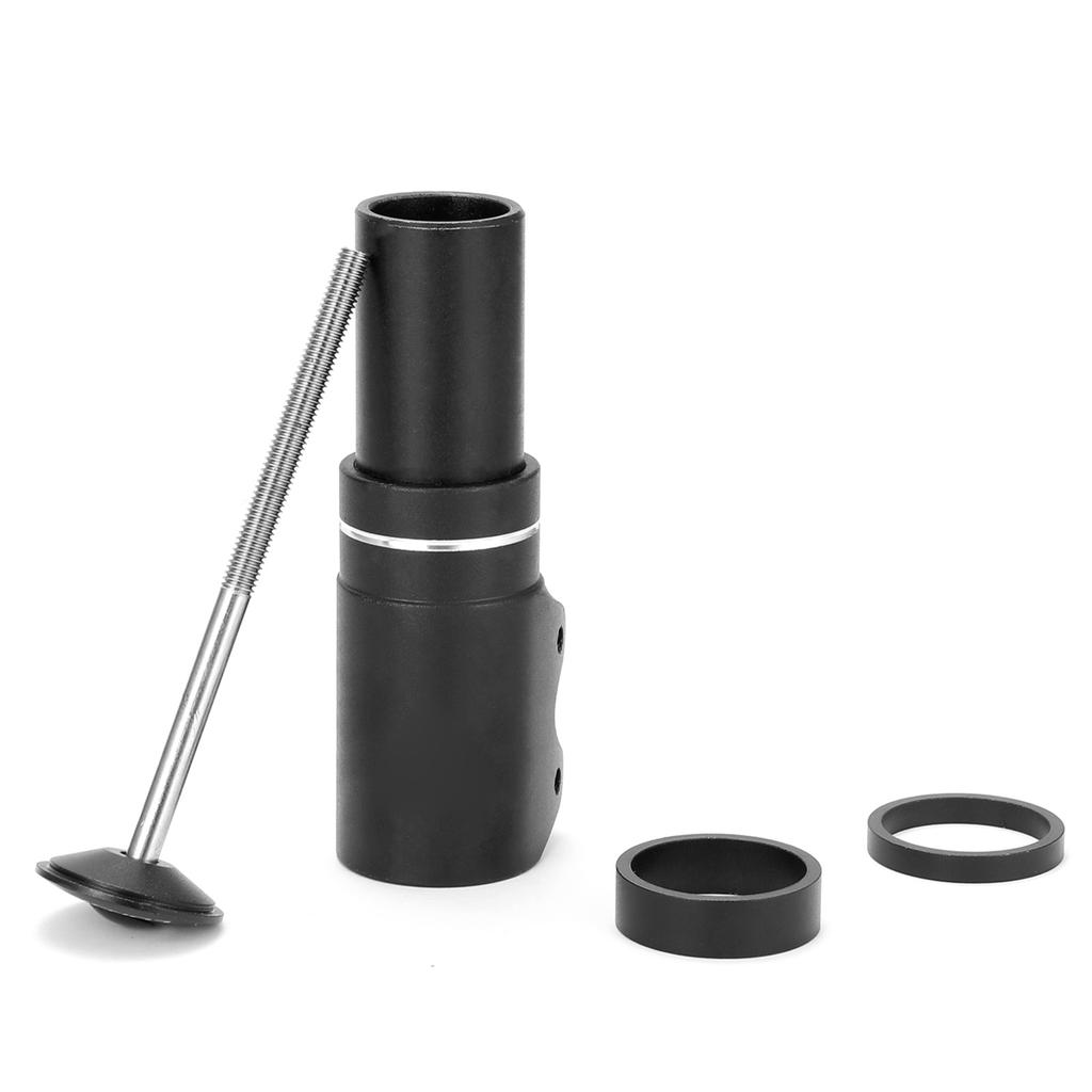 Bike Fork Stem Extension Handlebar Adapter, 28.6mm Aluminum Alloy with 50x10mm Joint for 3.1 Inch Height Increase
