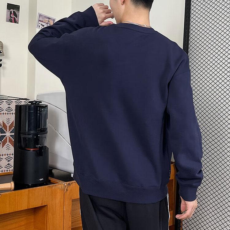 New PUMA TEAM CREW FL Sweatshirts Men's Navy Blue 625312-16