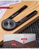 Aluminum Miter Saw Protractor Rust Proof Inside & Outside Miter Angle Finder for Carpenters Precision Laser Engraved Scales