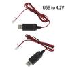 PH2.0 2-Pin Ladekabel für 3,7V wiederaufladbare Batterie USB-Ladekabel Draht 1m